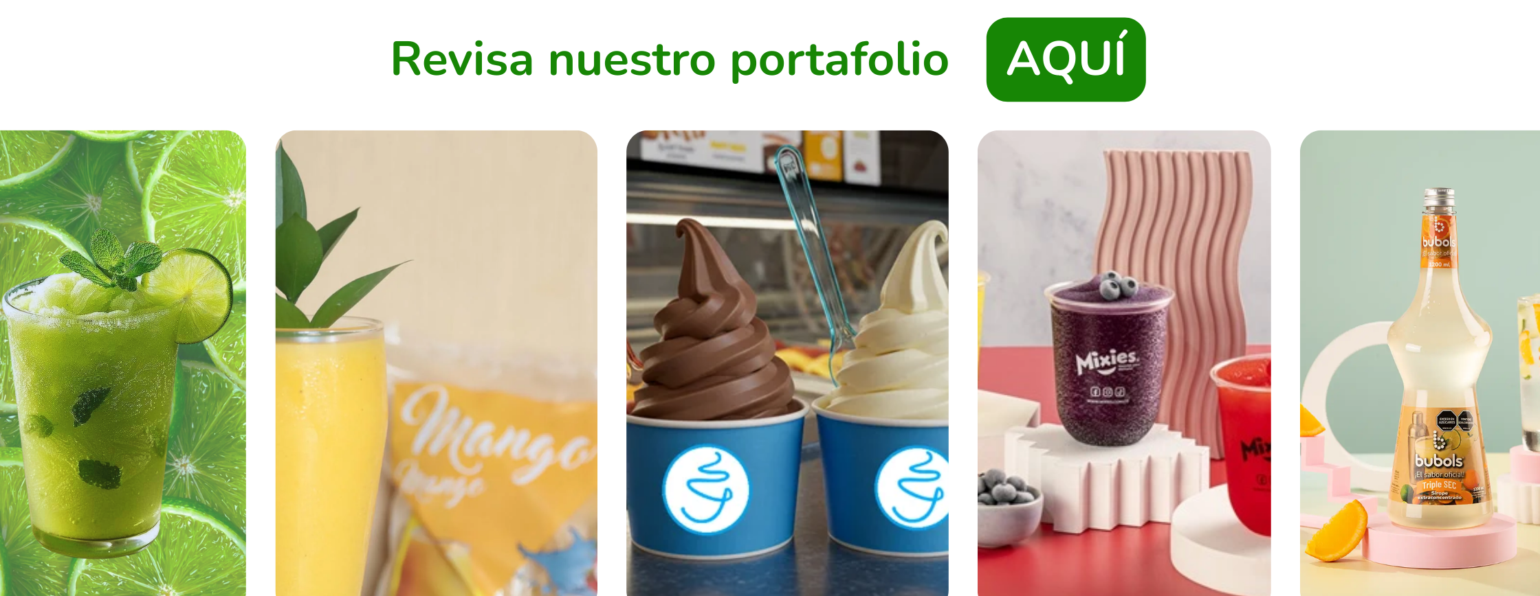 Pulpa de frutas siropes perlas explosivas