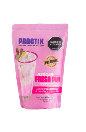 Mezcla de Azúcar con Sabor a Fresa Pink x 800g